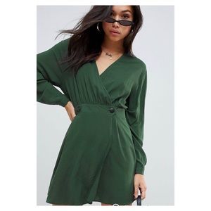 Asos Casual Wrap Mini Dress
